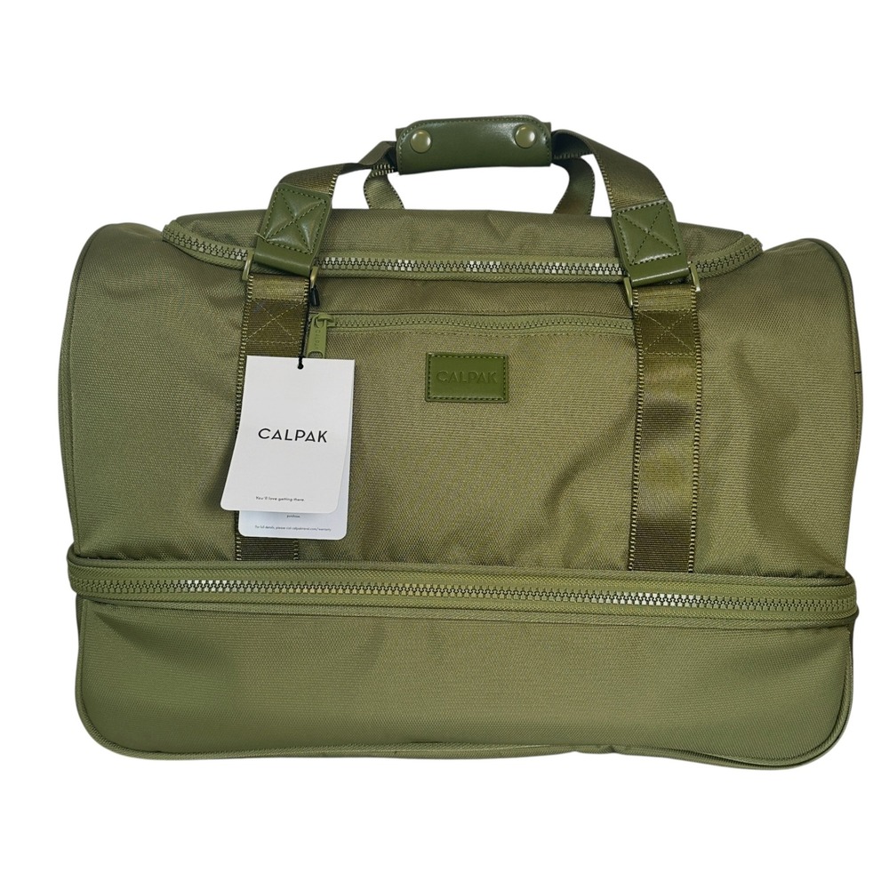 CALPAK Stevyn Duffel Bag Pistachio Green Polyester Weekend Travel Gym Bag NWT